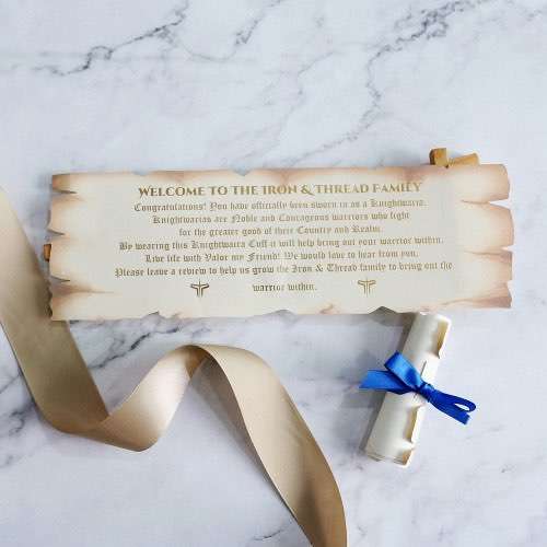 Latest Invitation Foil Printing Customized Nostalgic Style Scroll Invitation